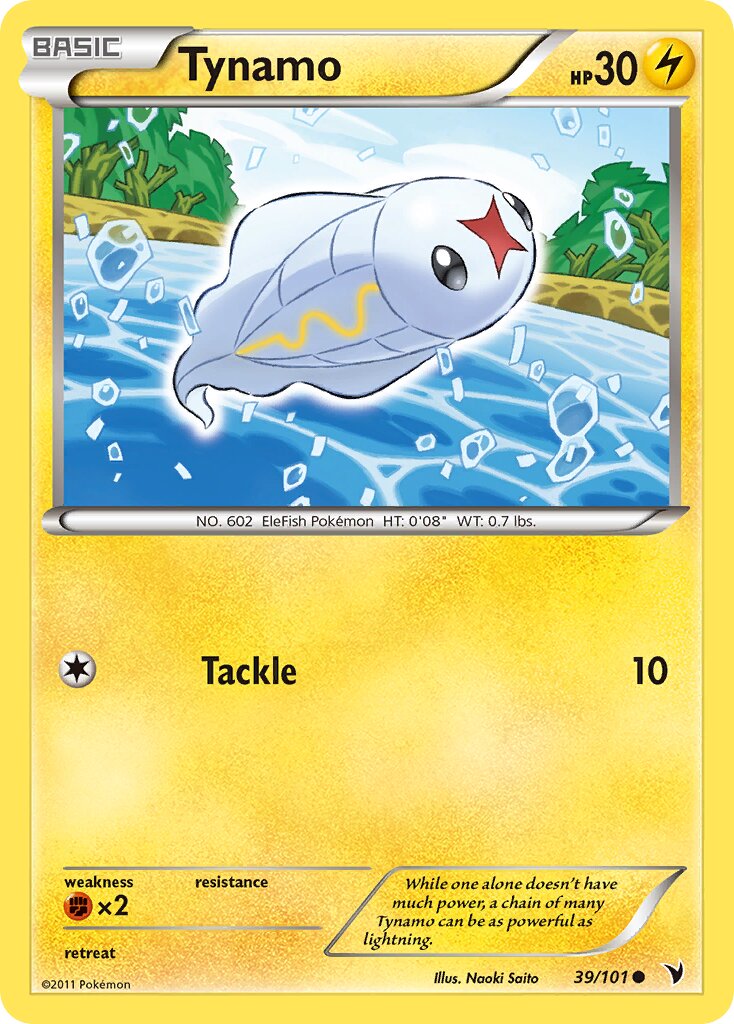 Tynamo 039/101 — Noble Victories (English Pokémon TCG card)