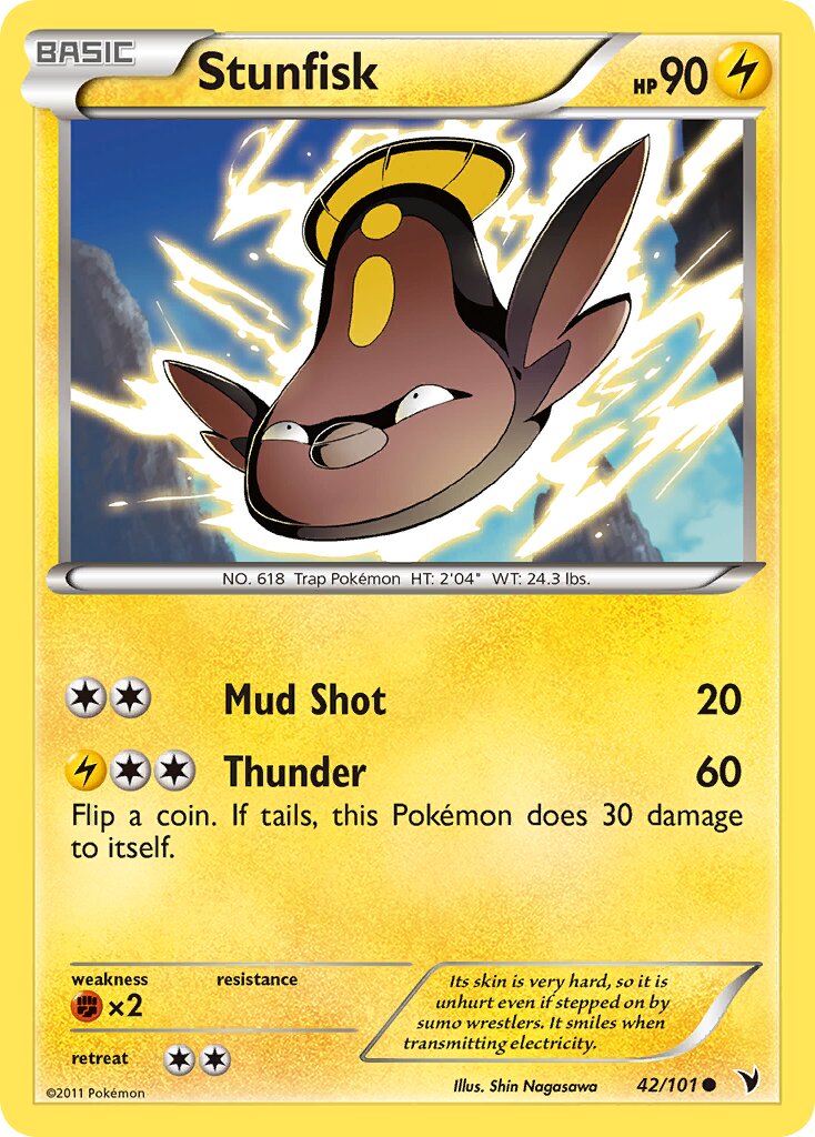 Stunfisk 042/101 — Noble Victories (English Pokémon TCG card)