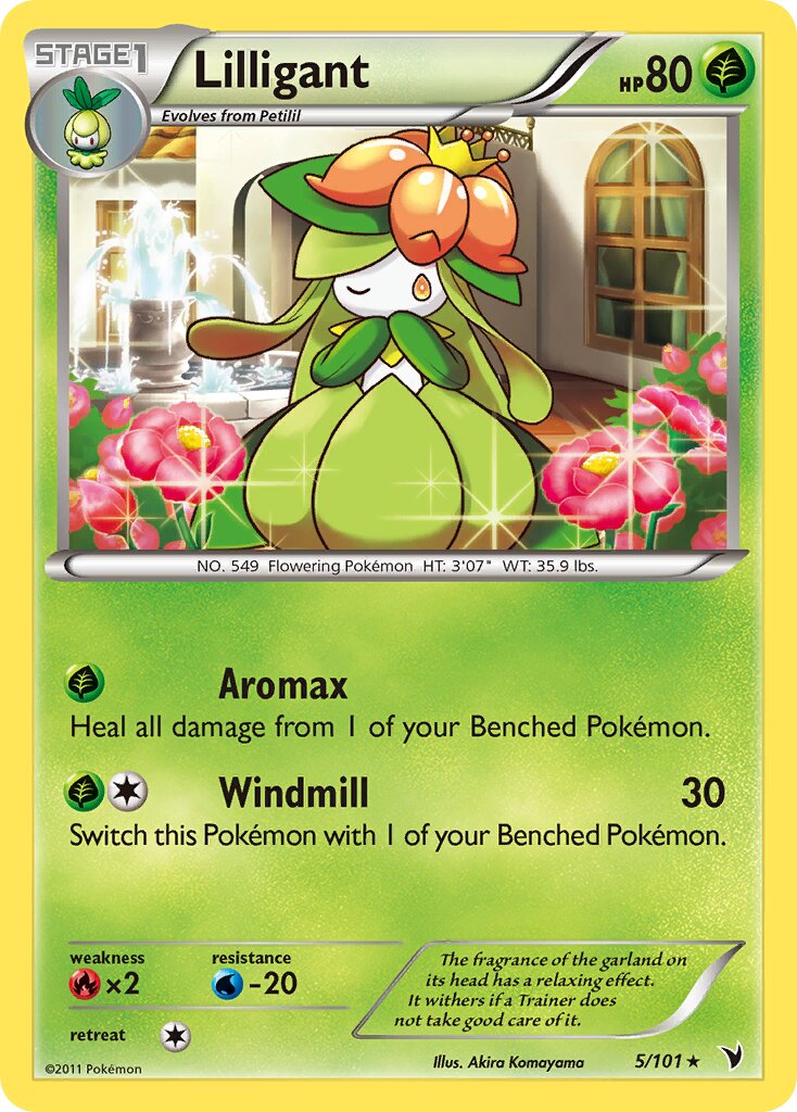 Lilligant 005/101 — Noble Victories (English Pokémon TCG card)
