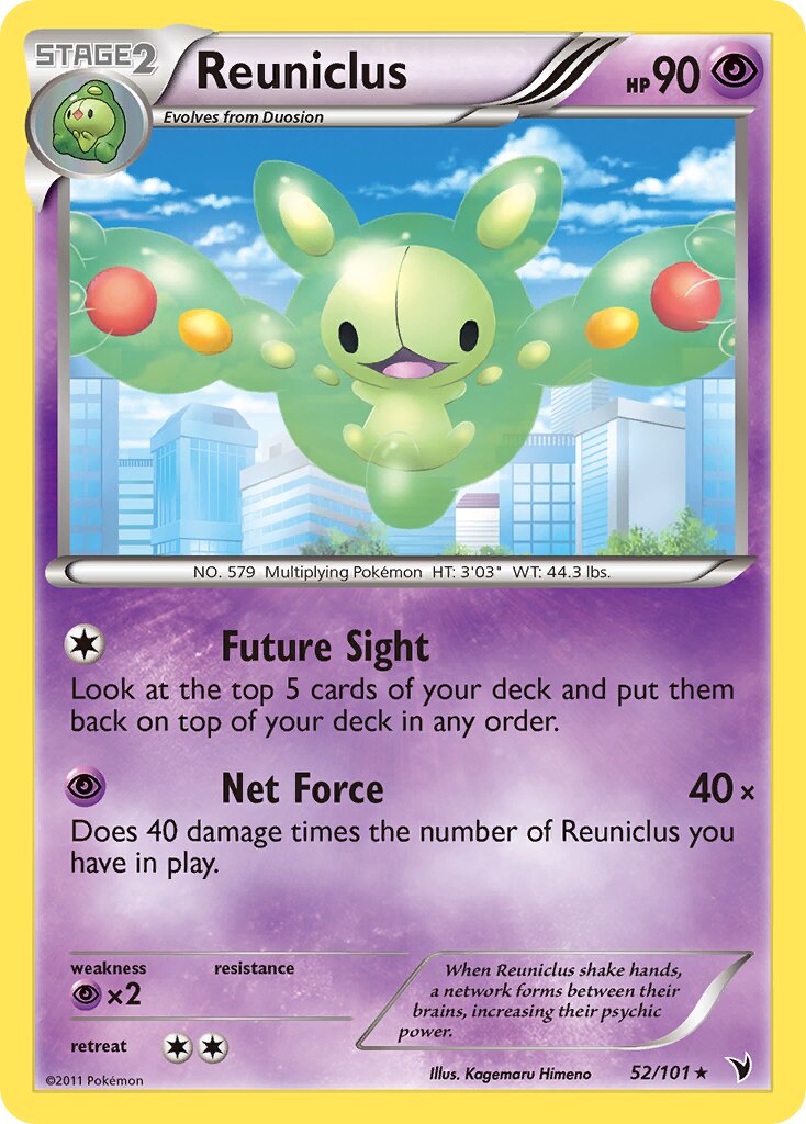 Reuniclus 052/101 — Noble Victories (English Pokémon TCG card)