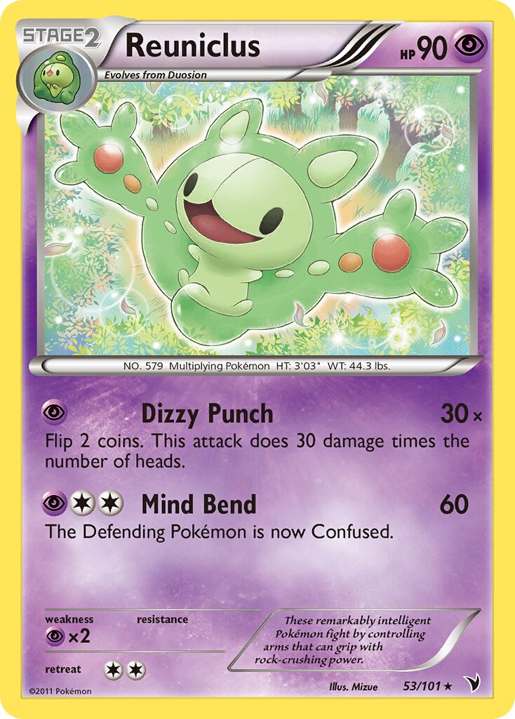 Reuniclus 053/101 — Noble Victories (English Pokémon TCG card)