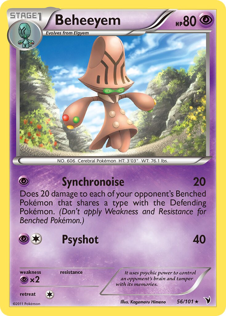 Beheeyem 056/101 — Noble Victories (English Pokémon TCG card)