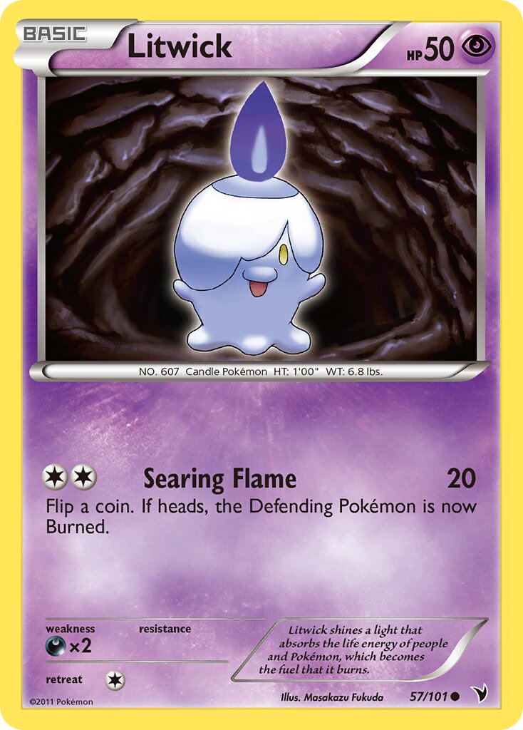 Litwick 057/101 — Noble Victories (English Pokémon TCG card)