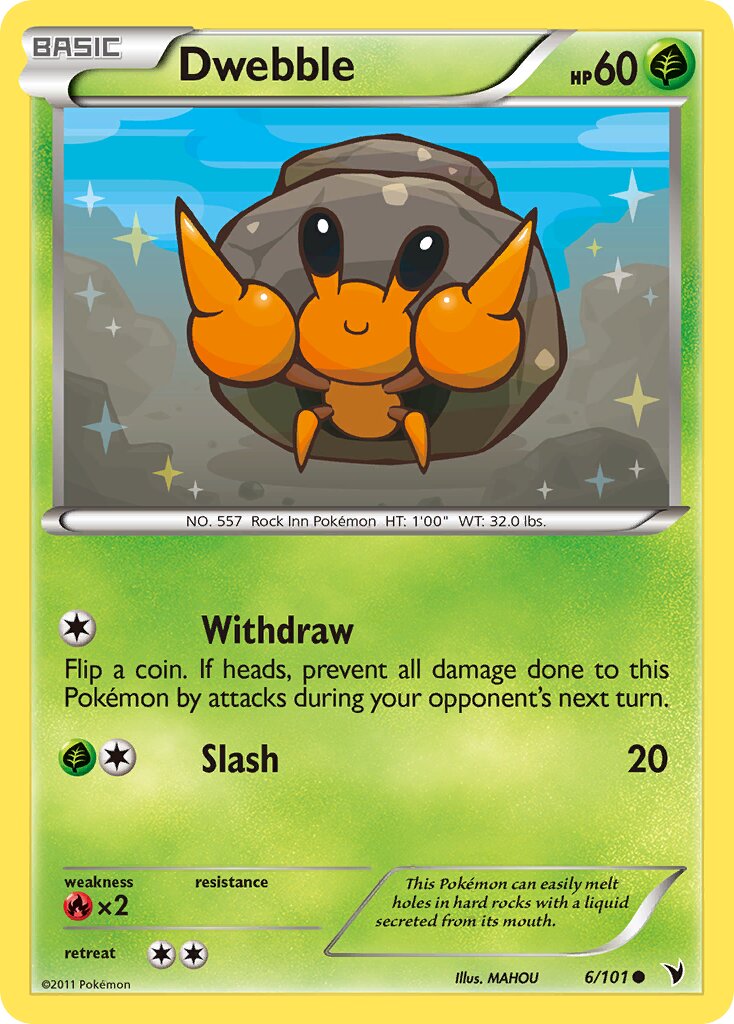 Dwebble 006/101 — Noble Victories (English Pokémon TCG card)