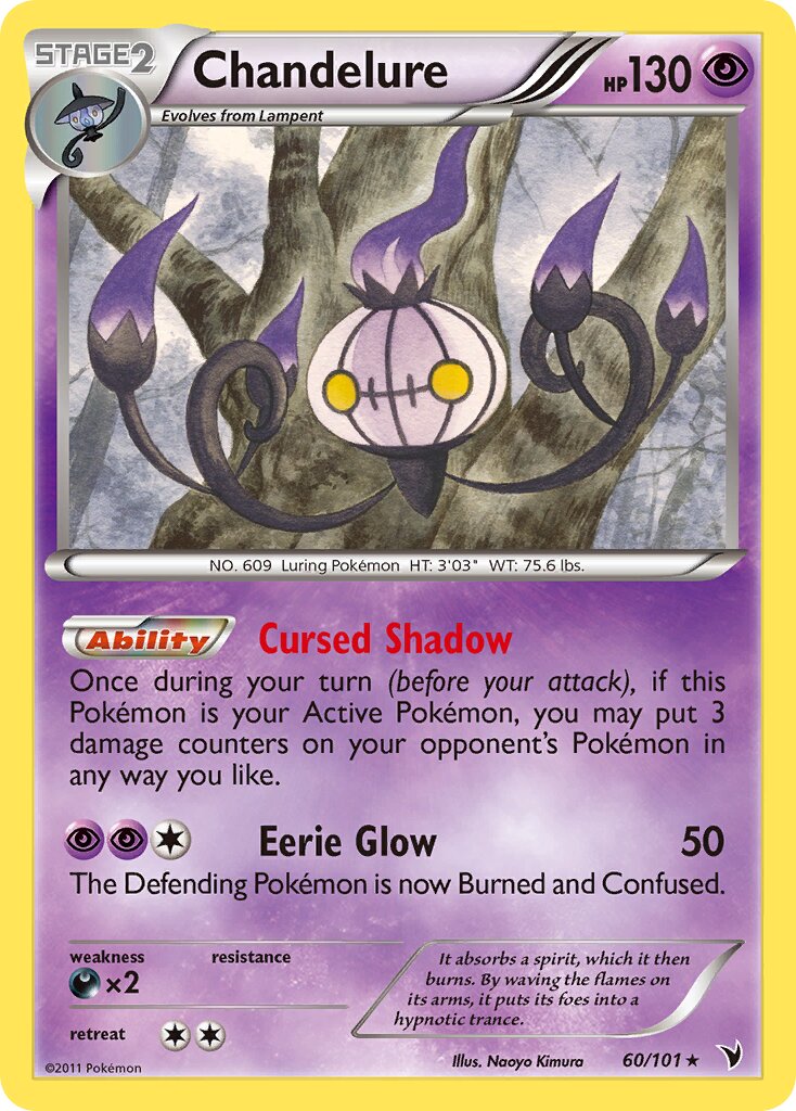 Chandelure 060/101 — Noble Victories (English Pokémon TCG card)