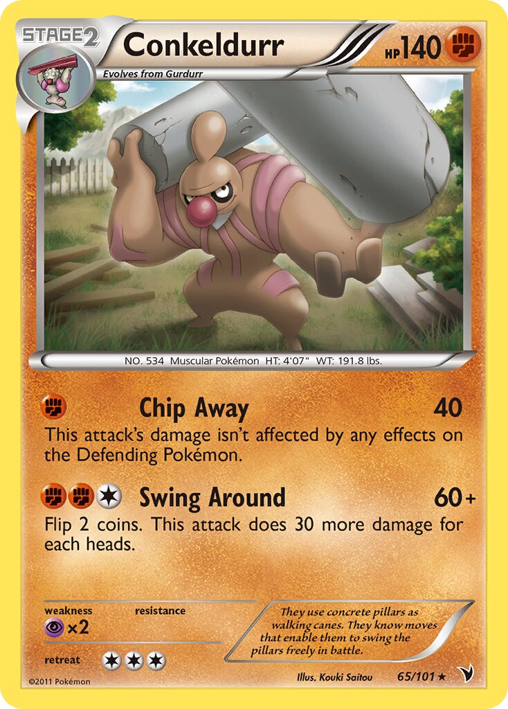 Conkeldurr 065/101 — Noble Victories (English Pokémon TCG card)
