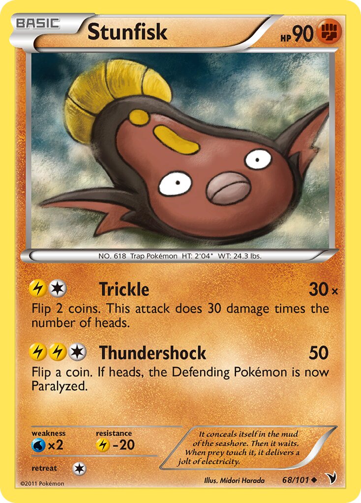 Stunfisk 068/101 — Noble Victories (English Pokémon TCG card)