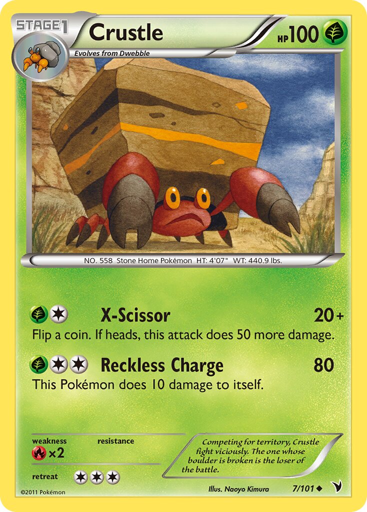 Crustle 007/101 — Noble Victories (English Pokémon TCG card)