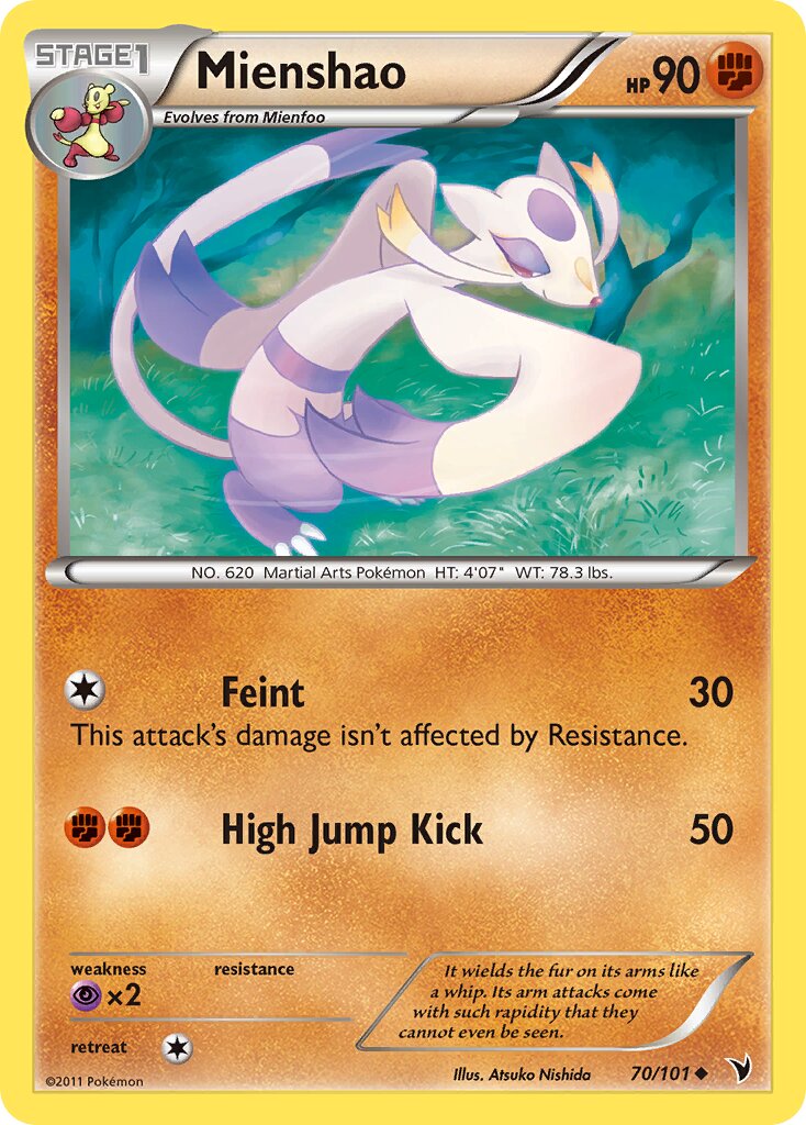 Mienshao 070/101 — Noble Victories (English Pokémon TCG card)