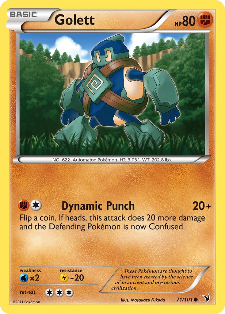 Golett 071/101 — Noble Victories (English Pokémon TCG card)