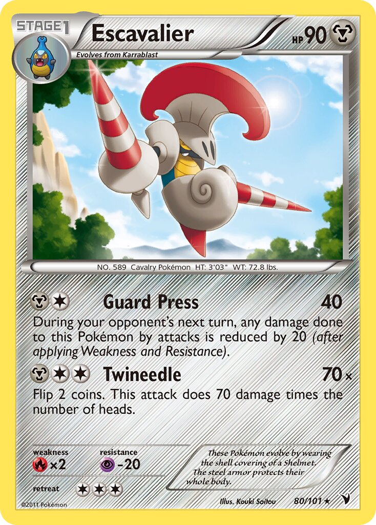 Escavalier 080/101 — Noble Victories (English Pokémon TCG card)
