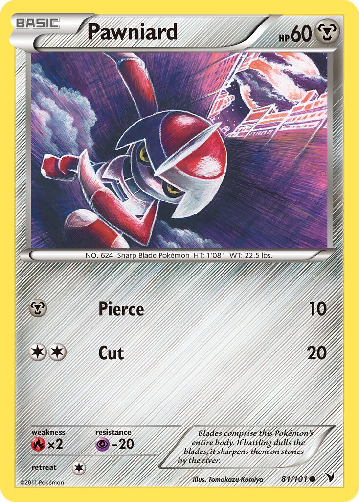 Pawniard 081/101 — Noble Victories (English Pokémon TCG card)