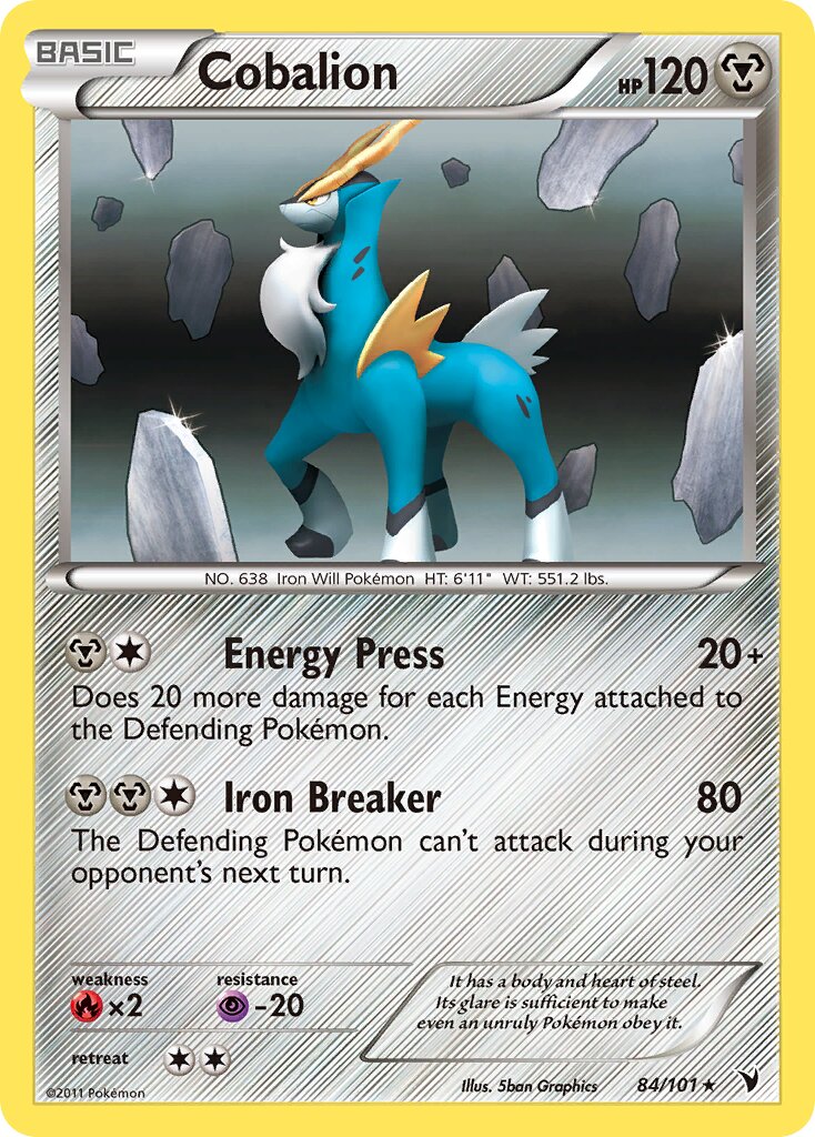 Cobalion 084/101 — Noble Victories (English Pokémon TCG card)