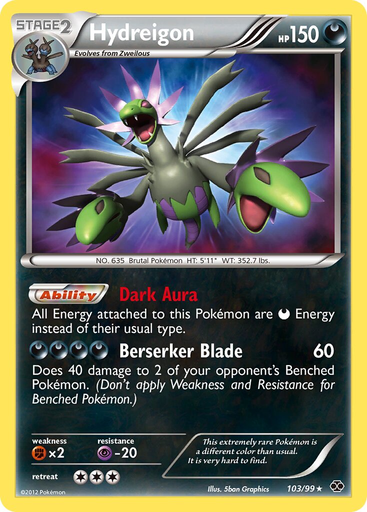 Hydreigon 103/99 — Next Destinies (English Pokémon TCG card)