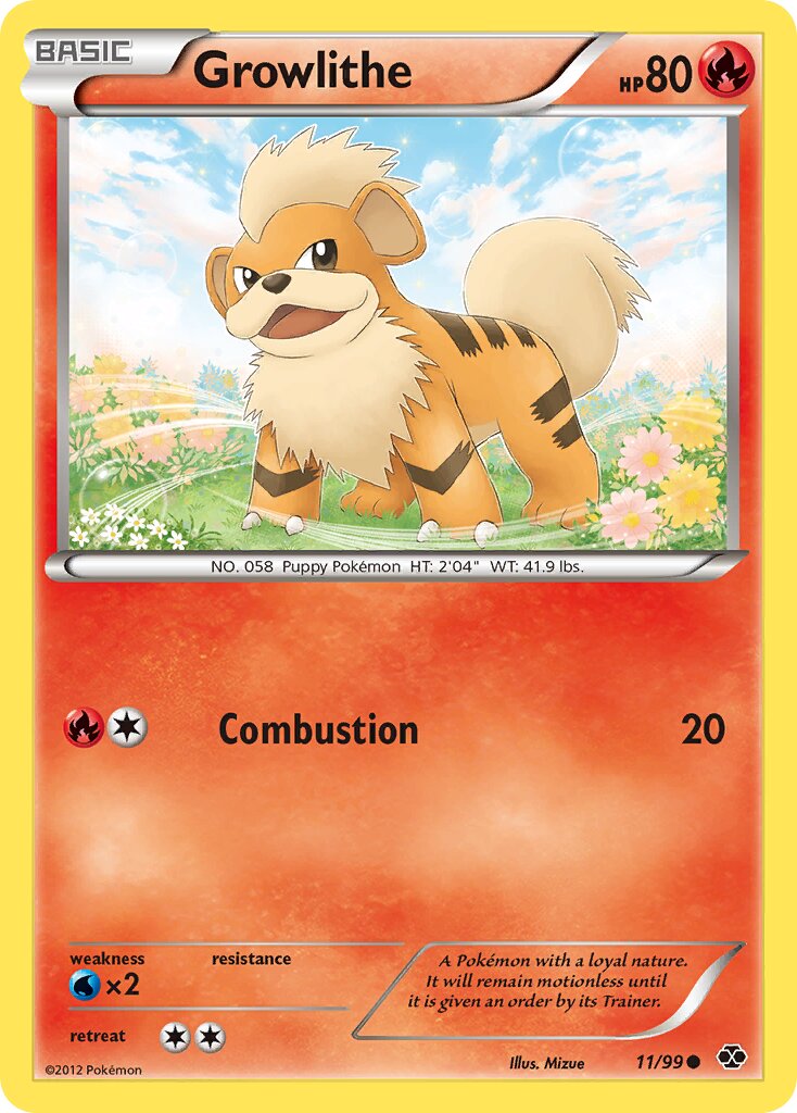 Growlithe 011/99 — Next Destinies (English Pokémon TCG card)