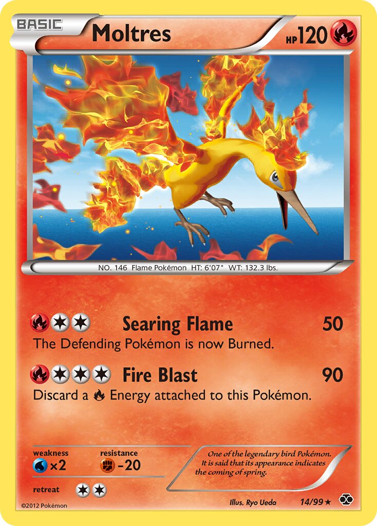 Moltres 014/99 — Next Destinies (English Pokémon TCG card)
