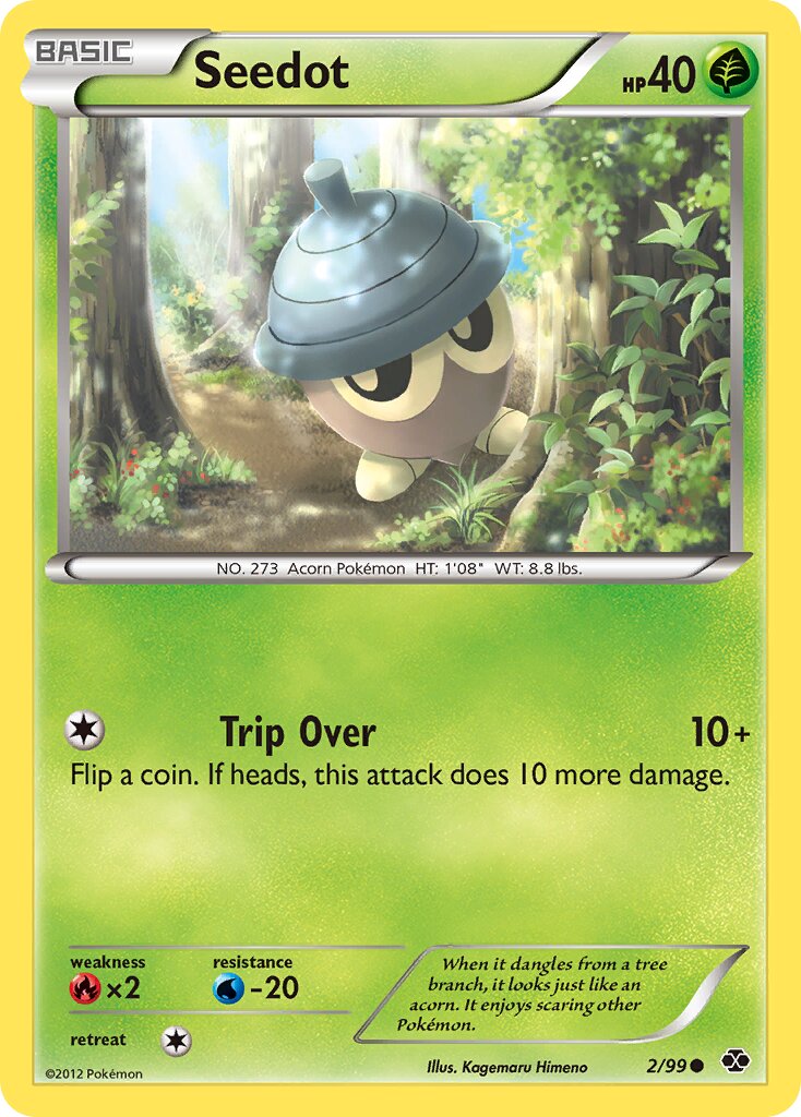 Seedot 002/99 — Next Destinies (English Pokémon TCG card)