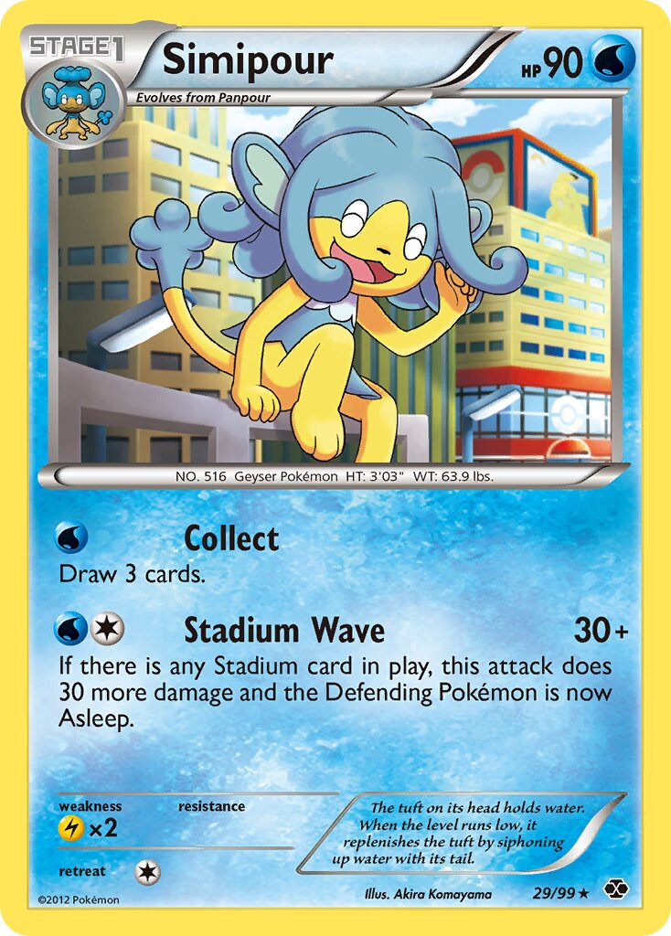 Simipour 029/99 — Next Destinies (English Pokémon TCG card)