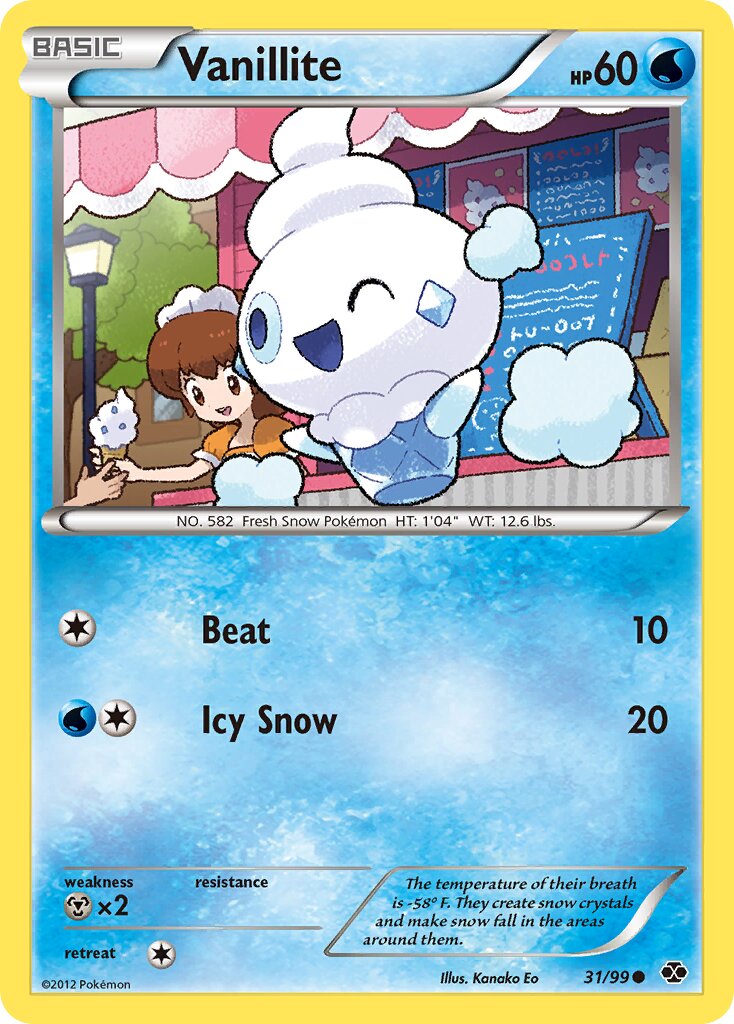 Vanillite 031/99 — Next Destinies (English Pokémon TCG card)