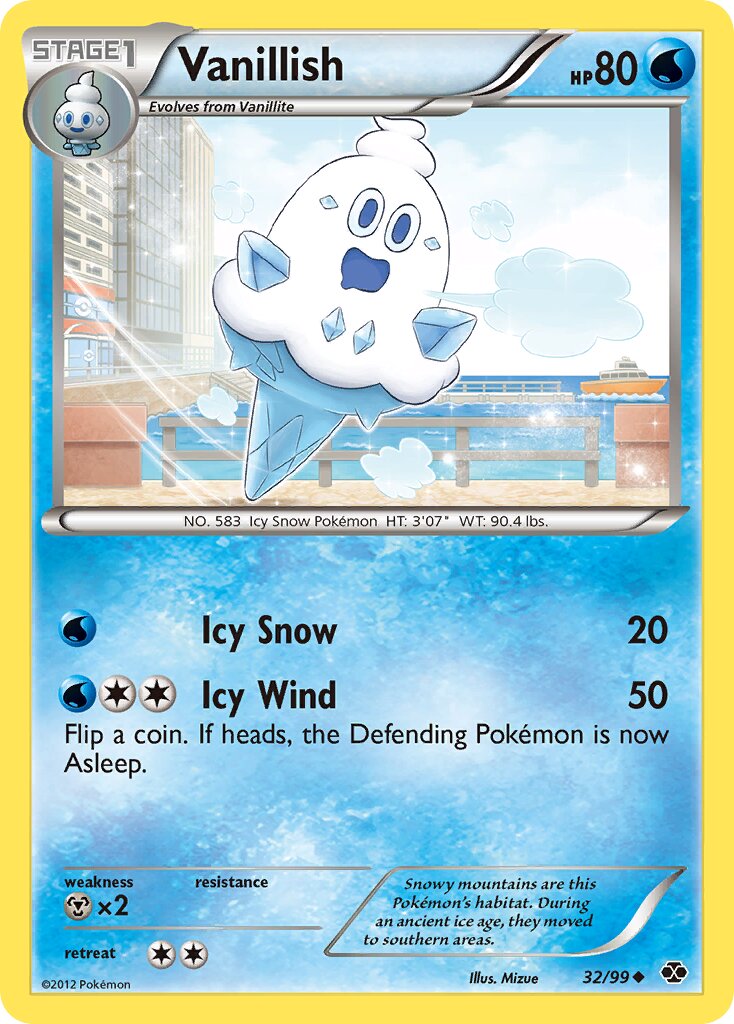 Vanillish 032/99 — Next Destinies (English Pokémon TCG card)