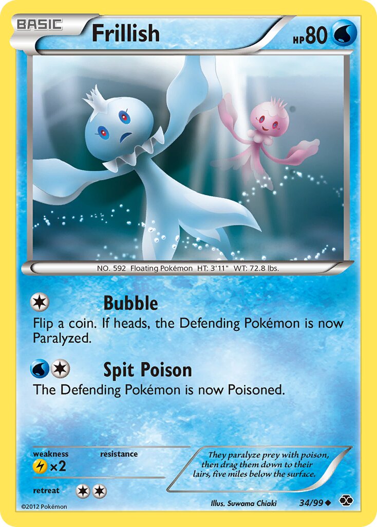 Frillish 034/99 — Next Destinies (English Pokémon TCG card)