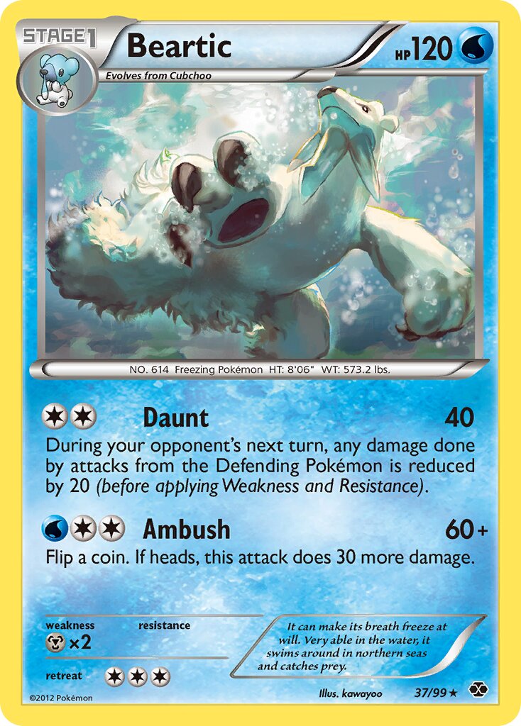 Beartic 037/99 — Next Destinies (English Pokémon TCG card)