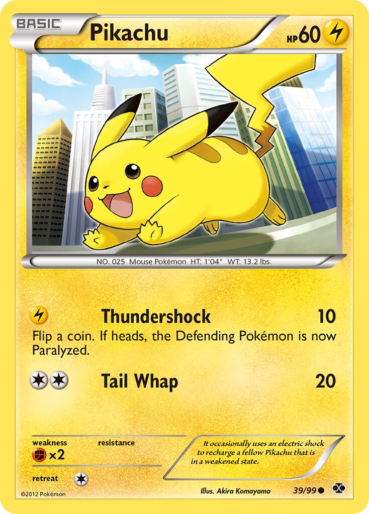 Pikachu 039/99 — Next Destinies (English Pokémon TCG card)