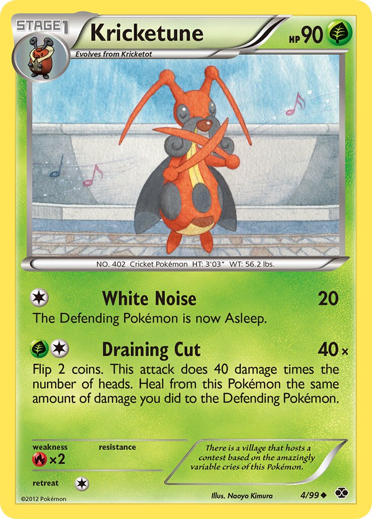 Kricketune 004/99 — Next Destinies (English Pokémon TCG card)