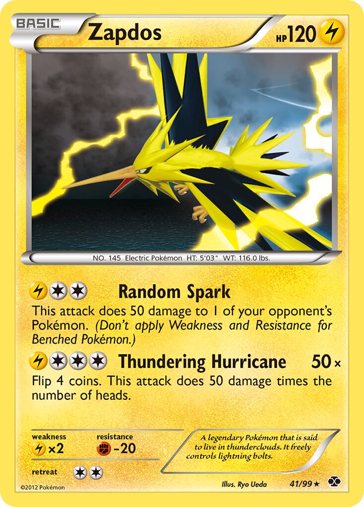 Zapdos 041/99 — Next Destinies (English Pokémon TCG card)