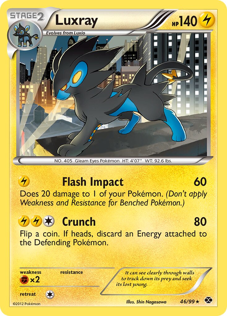 Luxray 046/99 — Next Destinies (English Pokémon TCG card)