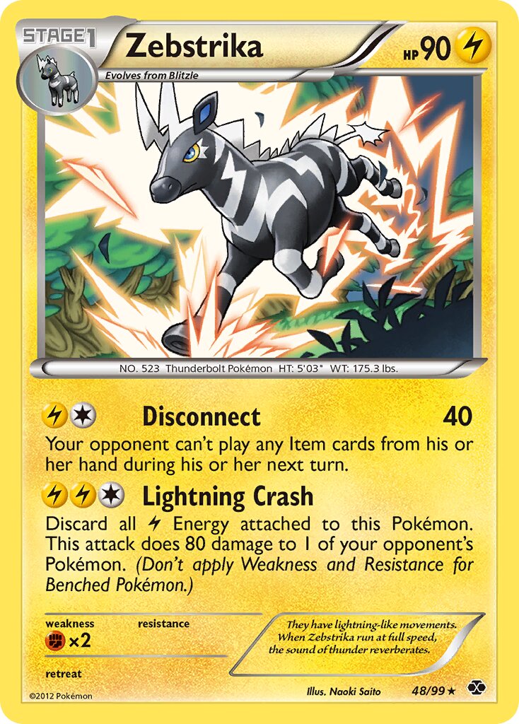 Zebstrika 048/99 — Next Destinies (English Pokémon TCG card)