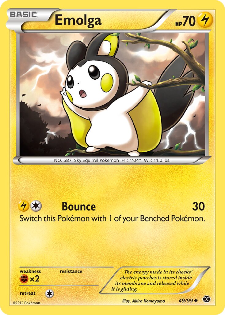 Emolga 049/99 — Next Destinies (English Pokémon TCG card)