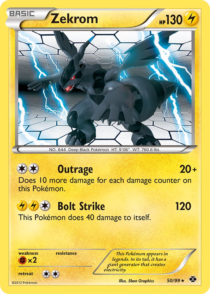 Zekrom 050/99 — Next Destinies (English Pokémon TCG card)