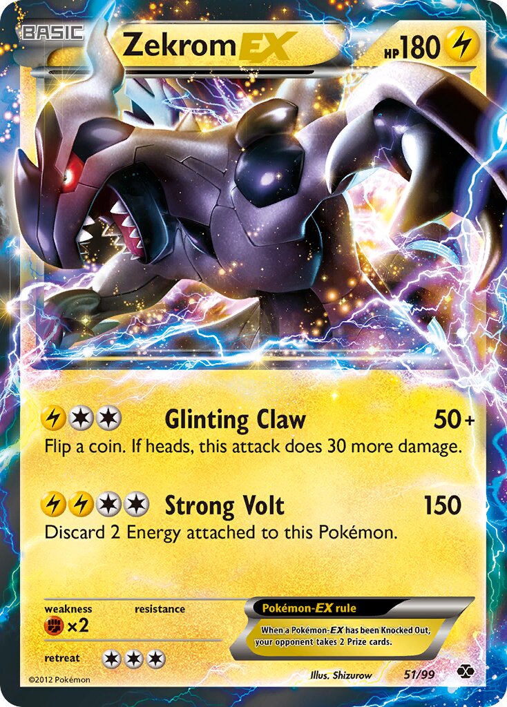Zekrom-EX 051/99 — Next Destinies (English Pokémon TCG card)