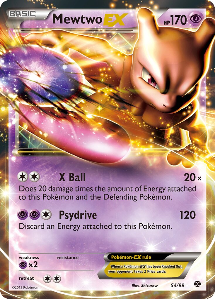 Mewtwo-EX 054/99 — Next Destinies (English Pokémon TCG card)