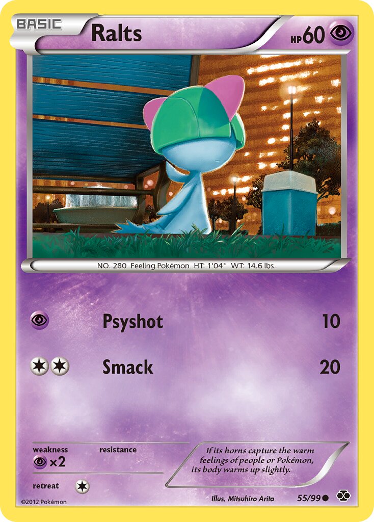 Ralts 055/99 — Next Destinies (English Pokémon TCG card)