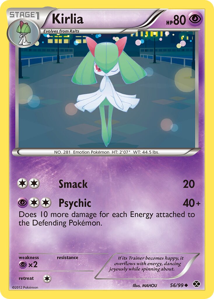 Kirlia 056/99 — Next Destinies (English Pokémon TCG card)