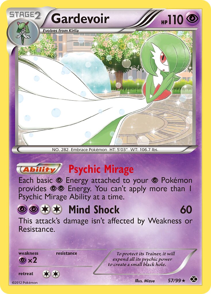 Gardevoir 057/99 — Next Destinies (English Pokémon TCG card)