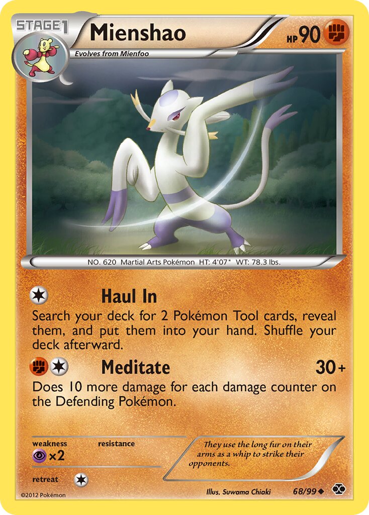 Mienshao 068/99 — Next Destinies (English Pokémon TCG card)