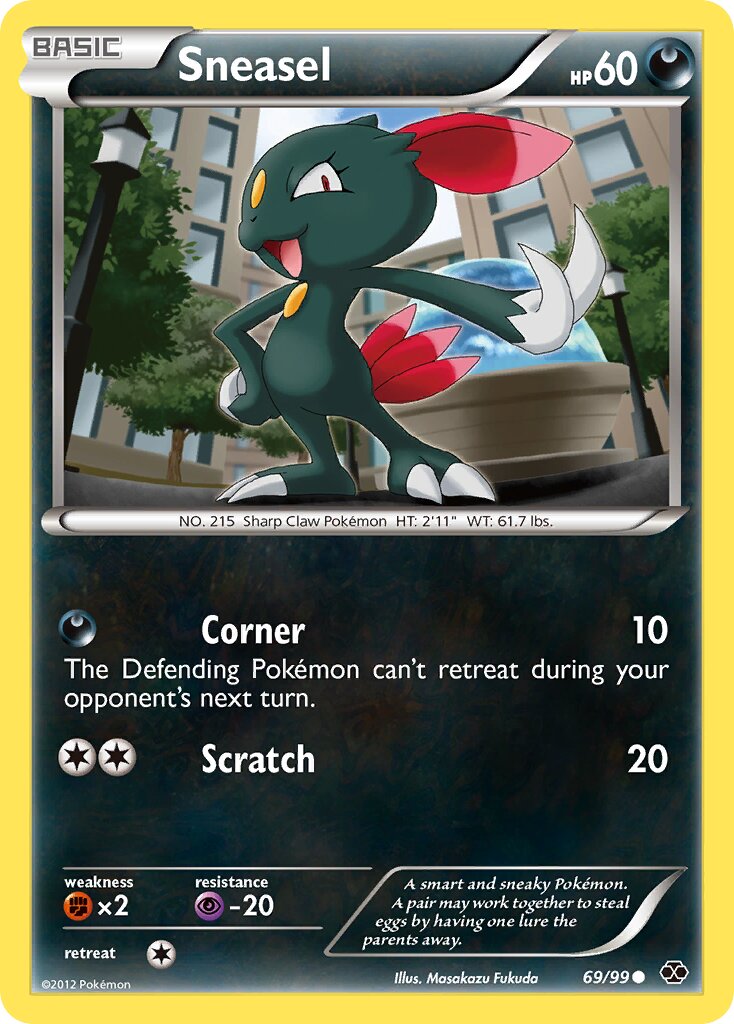 Sneasel 069/99 — Next Destinies (English Pokémon TCG card)