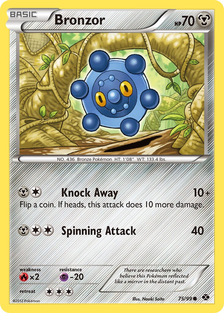 Bronzor 075/99 — Next Destinies (English Pokémon TCG card)