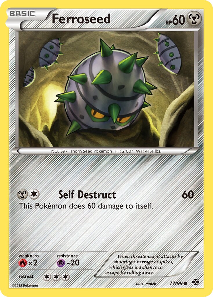 Ferroseed 077/99 — Next Destinies (English Pokémon TCG card)