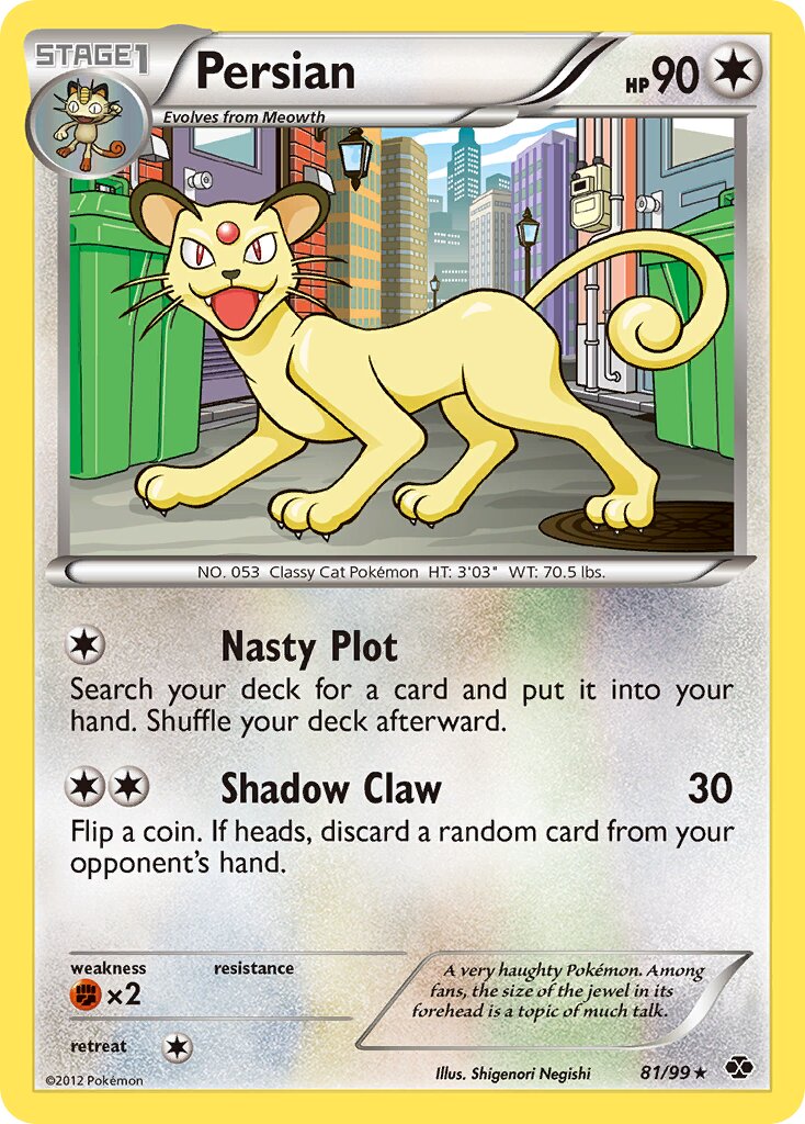 Persian 081/99 — Next Destinies (English Pokémon TCG card)