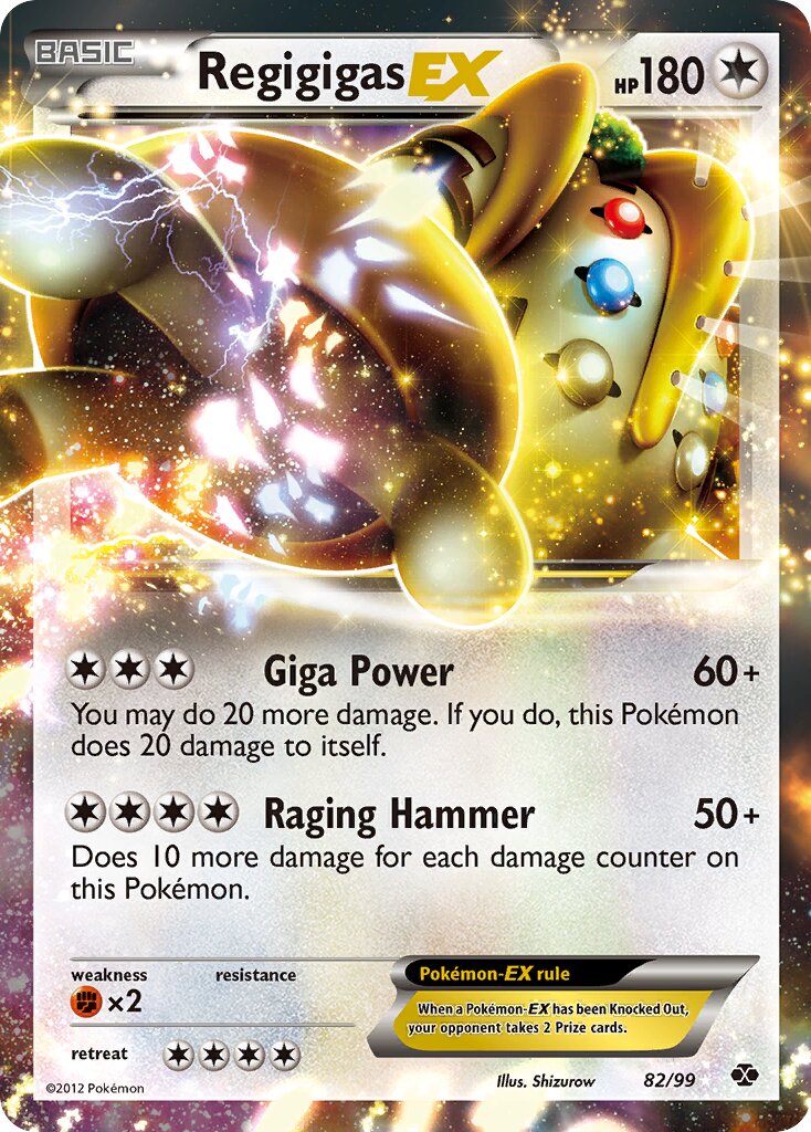 Regigigas-EX 082/99 — Next Destinies (English Pokémon TCG card)