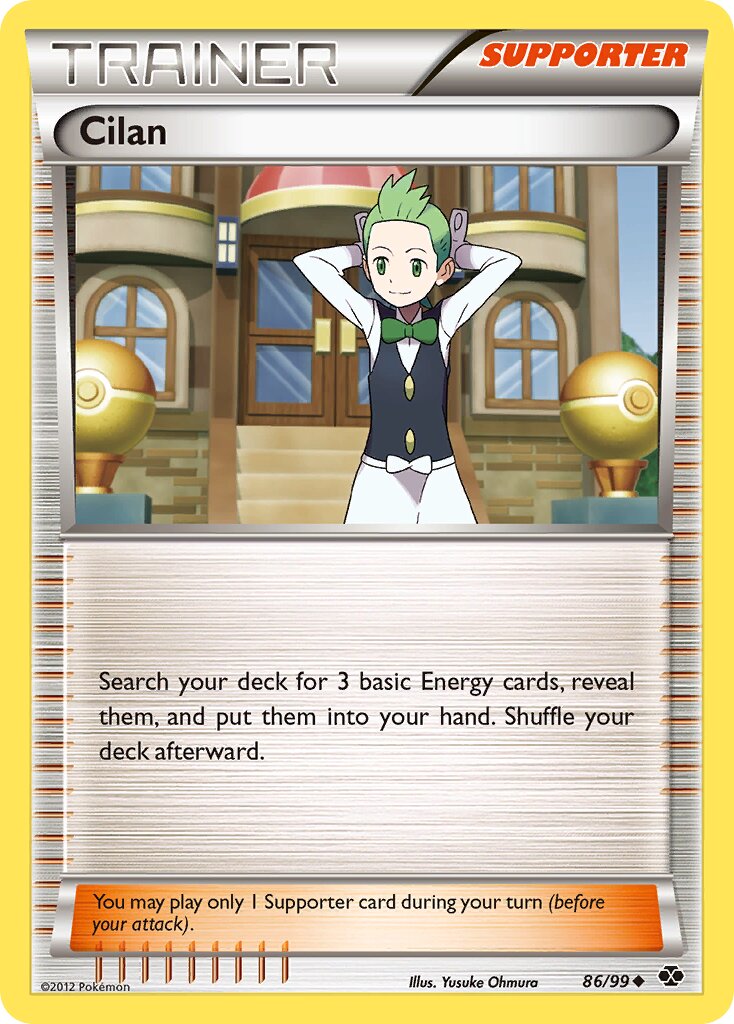 Cilan 086/99 — Next Destinies (English Pokémon TCG card)