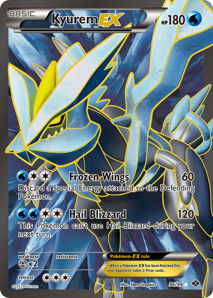 Kyurem-EX 096/99 — Next Destinies (English Pokémon TCG card)