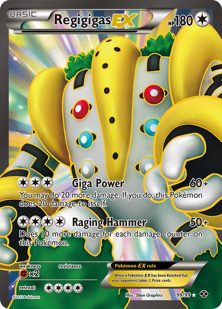 Regigigas-EX 099/99 — Next Destinies (English Pokémon TCG card)