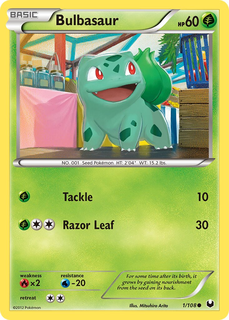 Bulbasaur 001/108 — Dark Explorers (English Pokémon TCG card)