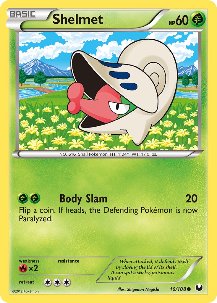 Shelmet 010/108 — Dark Explorers (English Pokémon TCG card)