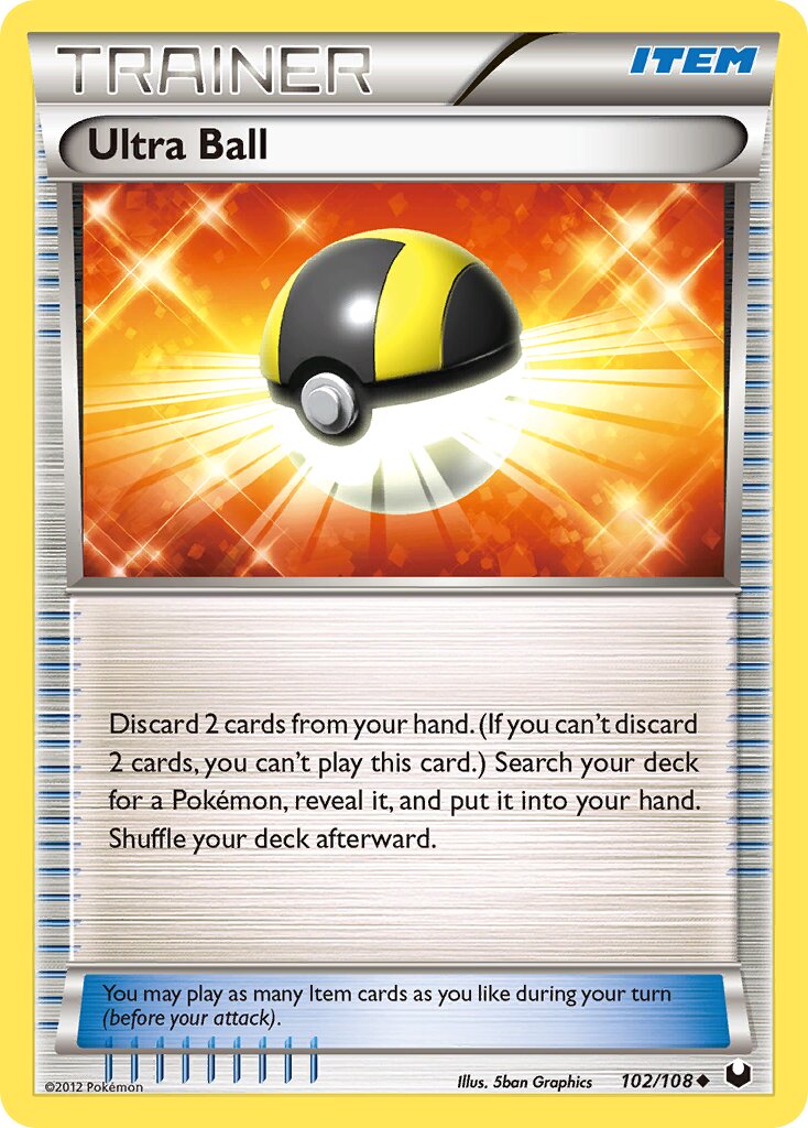 Ultra Ball 102/108 — Dark Explorers (English Pokémon TCG card)